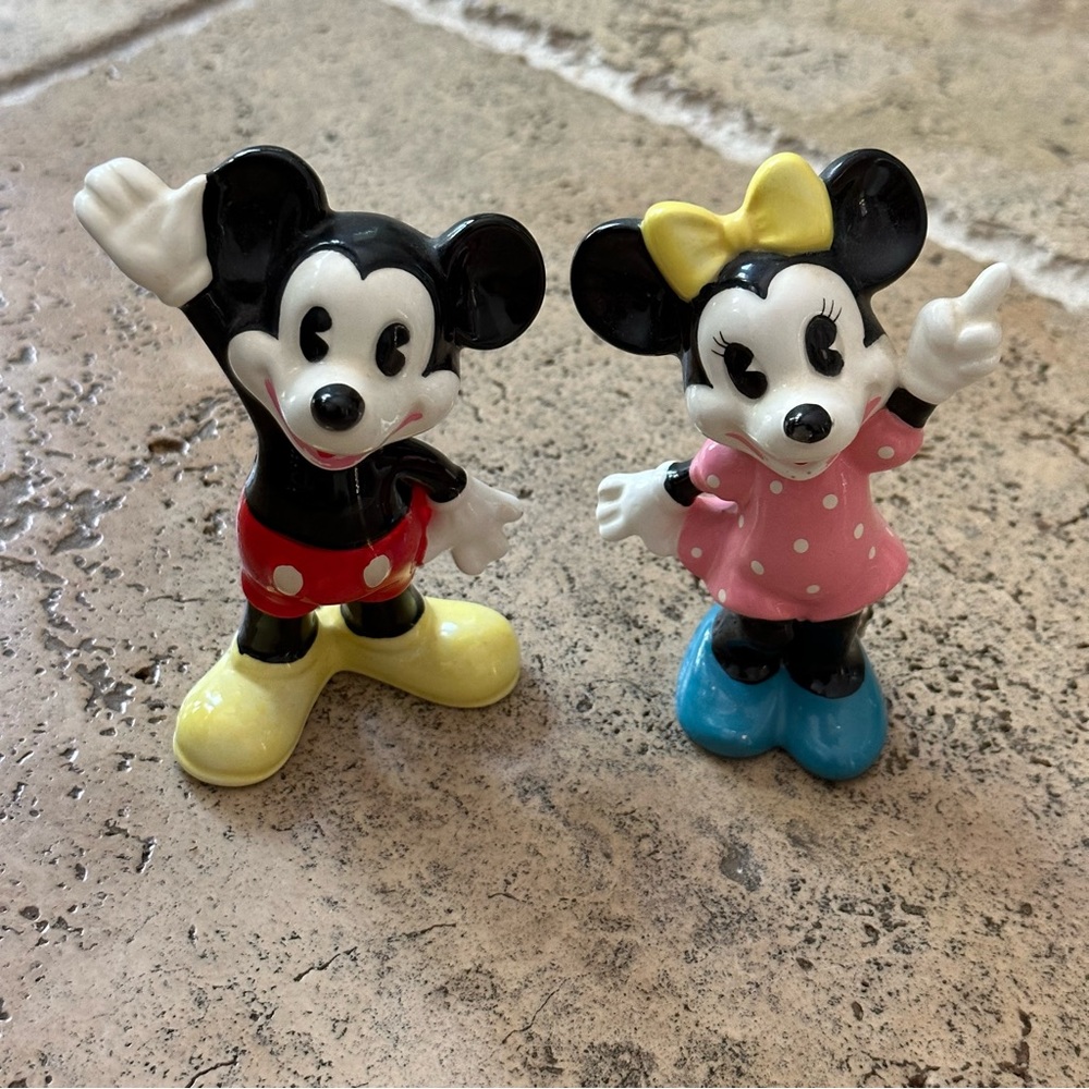 Vintage Minnie Mouse Mickey Disney 1970s Porcelain Japan